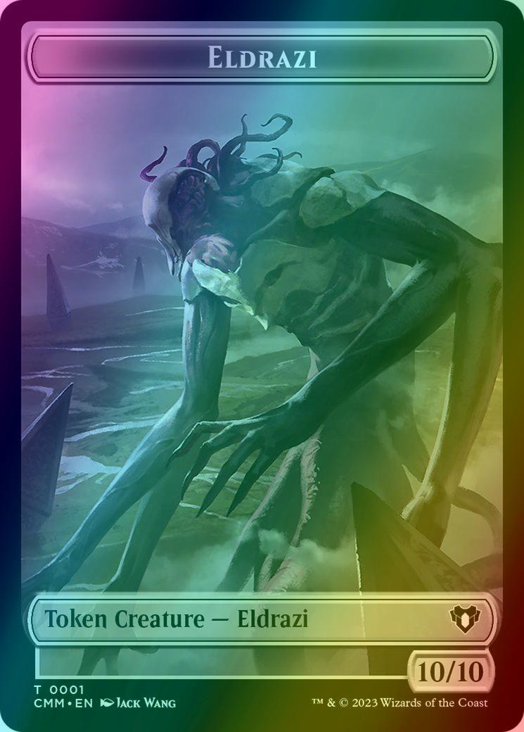 Dragon Token (20) // Eldrazi Token (01) [Commander Masters: Tokens] [Foil]