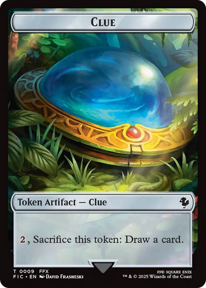 Clue Token (09) // Treasure Token (23) [FIC/FIN Set Symbol] [FINAL FANTASY: Commander: Tokens] [Non-Foil]