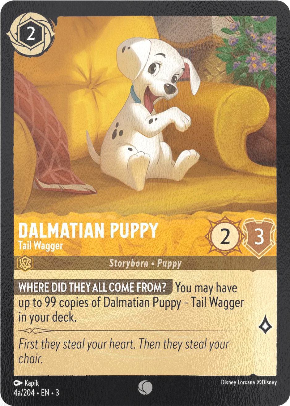Dalmatian Puppy - Tail Wagger - 4a/204 [Into the Inklands] [Cold Foil]