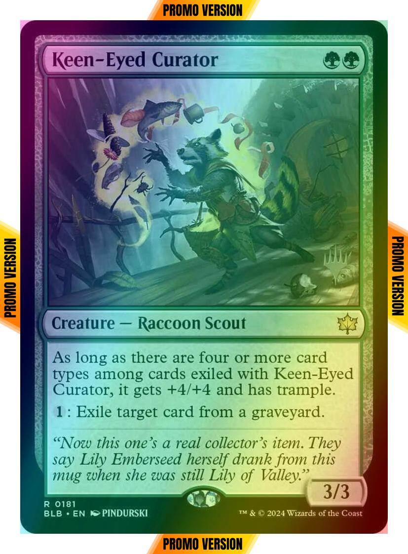 Keen-Eyed Curator [181p] [Promo Pack] [Bloomburrow: Promos] [Foil]