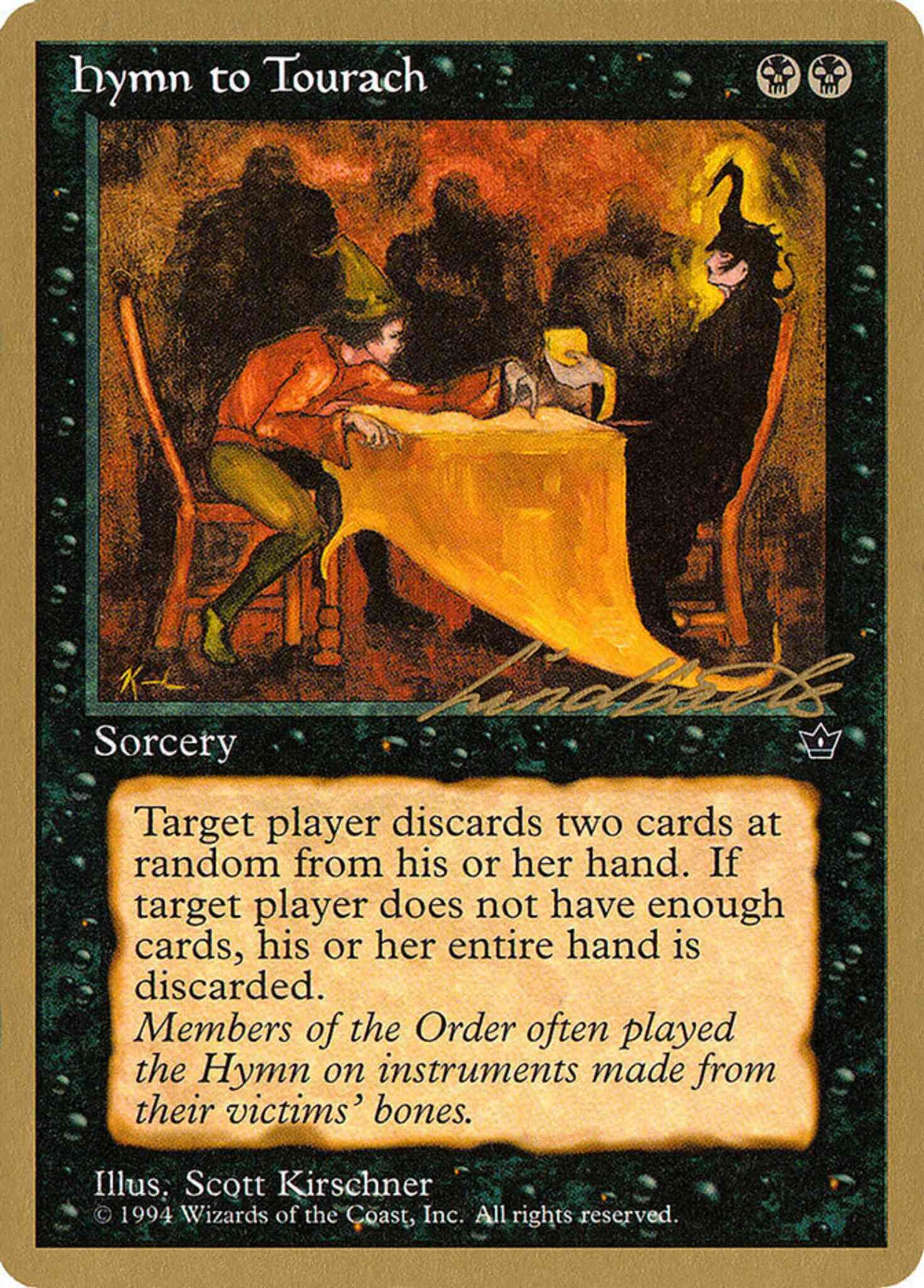 Hymn to Tourach [ll38d] [Leon Lindback] [Haunted Brunch] [Pro Tour Collector Set] [Non-Foil]