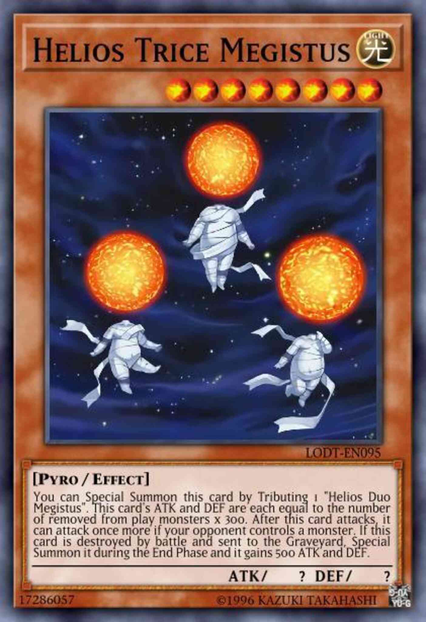 Helios Trice Megistus - LODT-EN095 - Super Rare - Unlimited