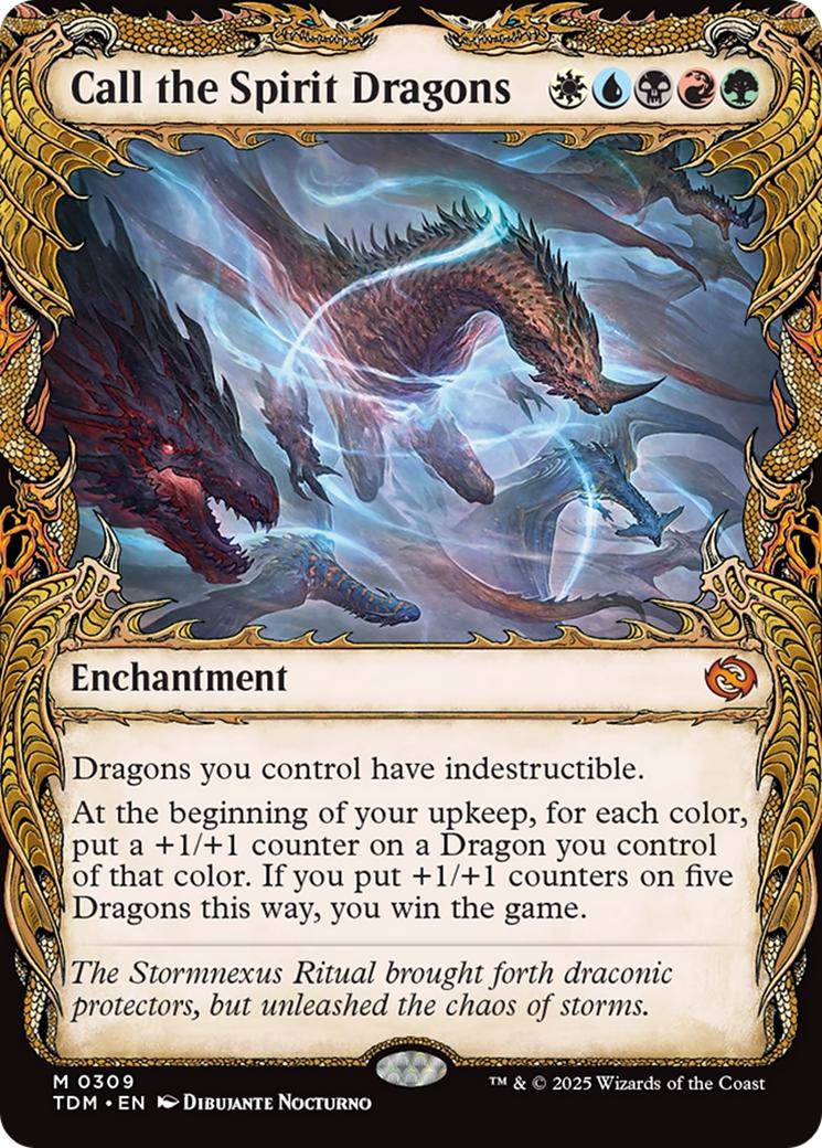 Call the Spirit Dragons [309] [Draconic Frame Showcase] [Tarkir: Dragonstorm] [Non-Foil]