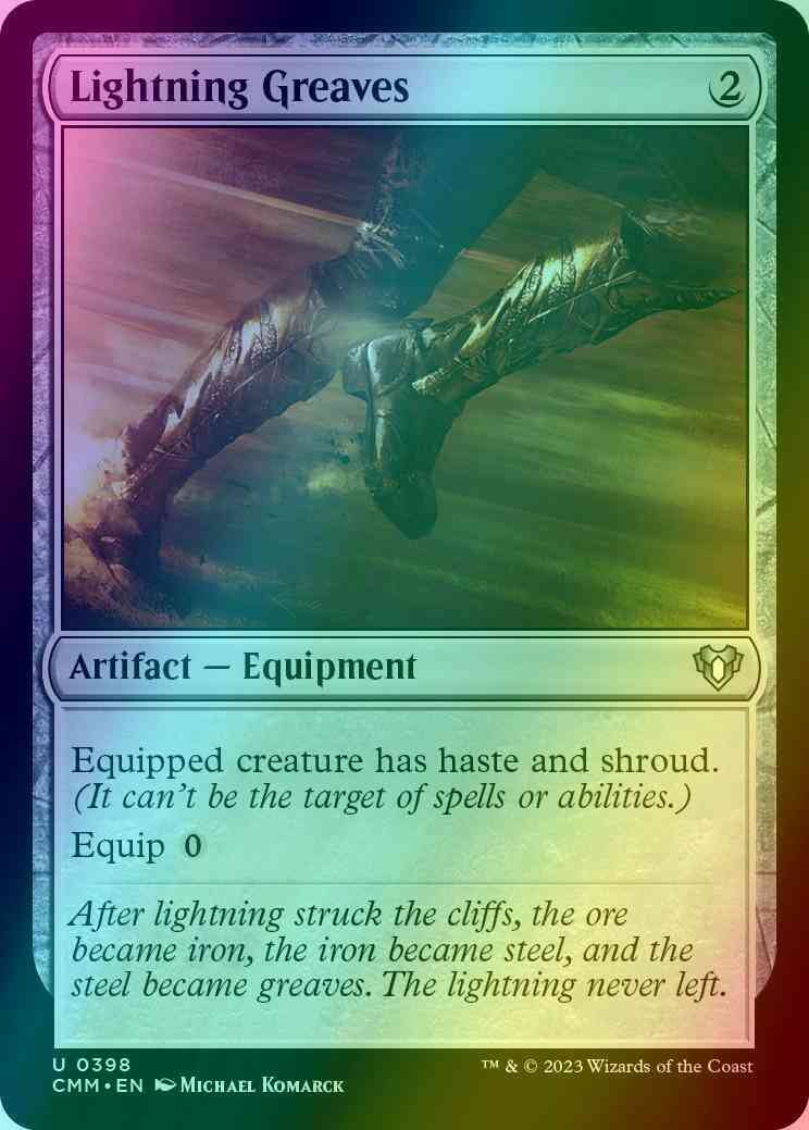 Lightning Greaves [398] [Commander Masters] [Foil]