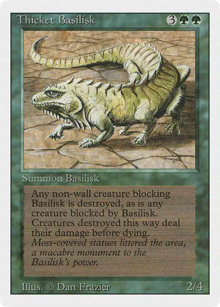 Thicket Basilisk [218] [Revised Edition] [Non-Foil]