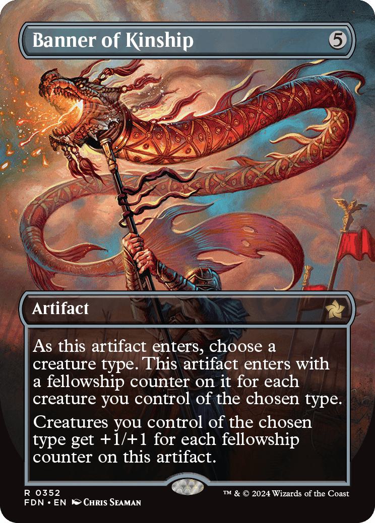 Banner of Kinship [352] [Borderless] [Foundations] [Non-Foil]