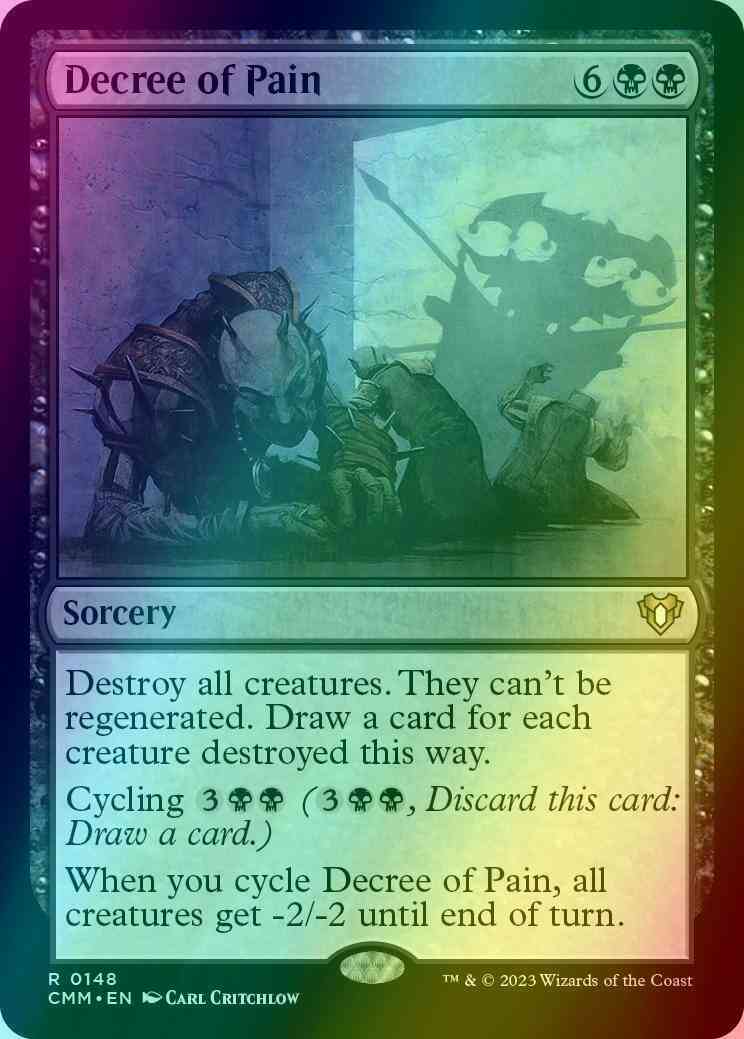 Decree of Pain [148] [Commander Masters] [Foil]
