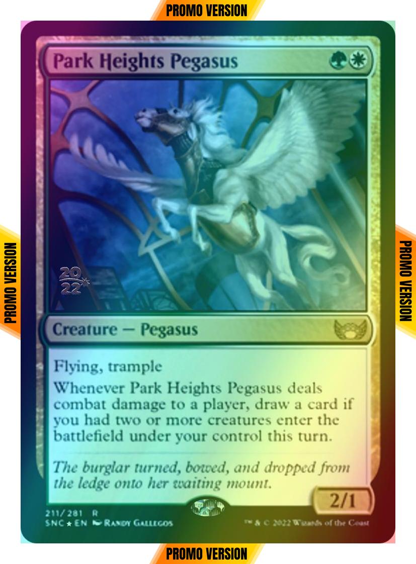 Park Heights Pegasus [Prerelease] [211s] [Streets of New Capenna: Promos] [Foil]