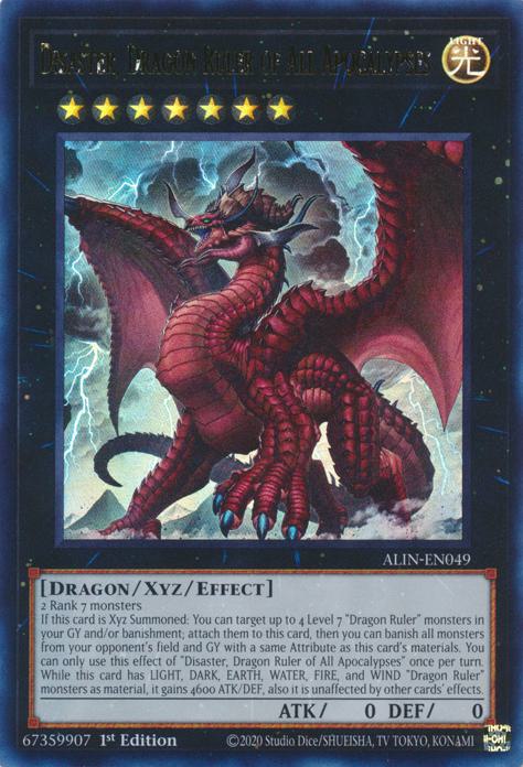Disaster, Dragon Ruler of All Apocalypses - ALIN-EN049 - Ultra Rare - 1st Edition