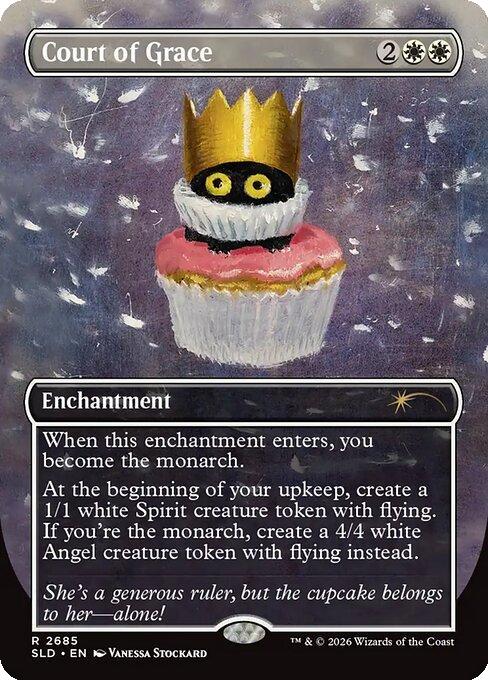 Court of Grace [2685] [Borderless] [Purr Majesty] [Secret Lair Drop] [Non-Foil]