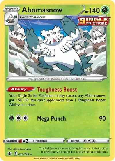Abomasnow - 010/198 - Rare [swsh6-010] [Reverse Holo]