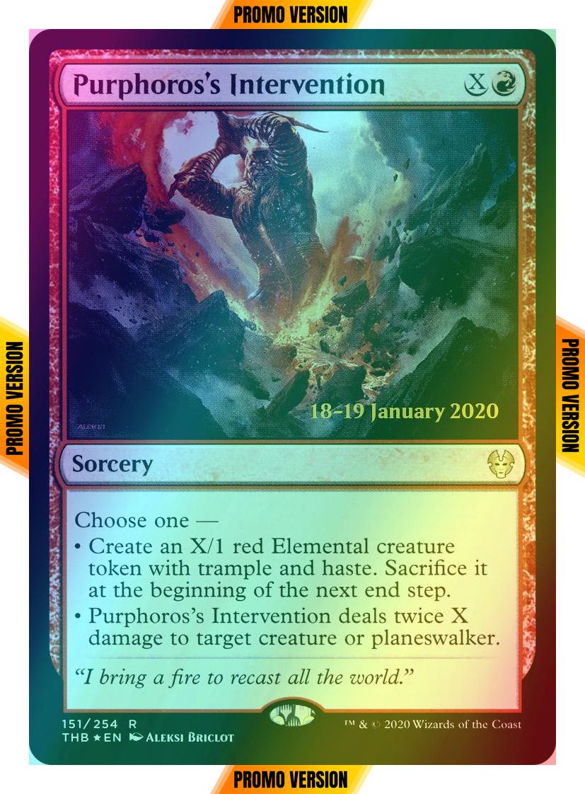 Purphoros's Intervention [151s] [Theros Beyond Death Promos] [Foil]