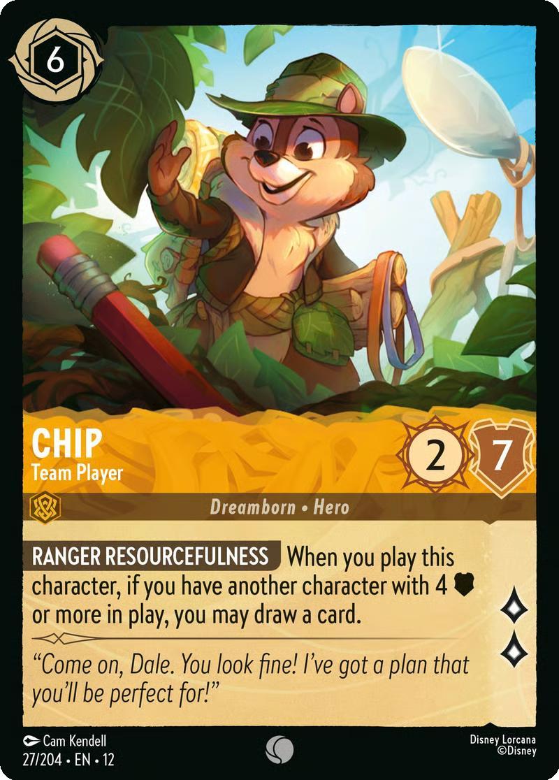 Chip - Team Player - 27/204 [Wilds Unknown] [Non-Foil]