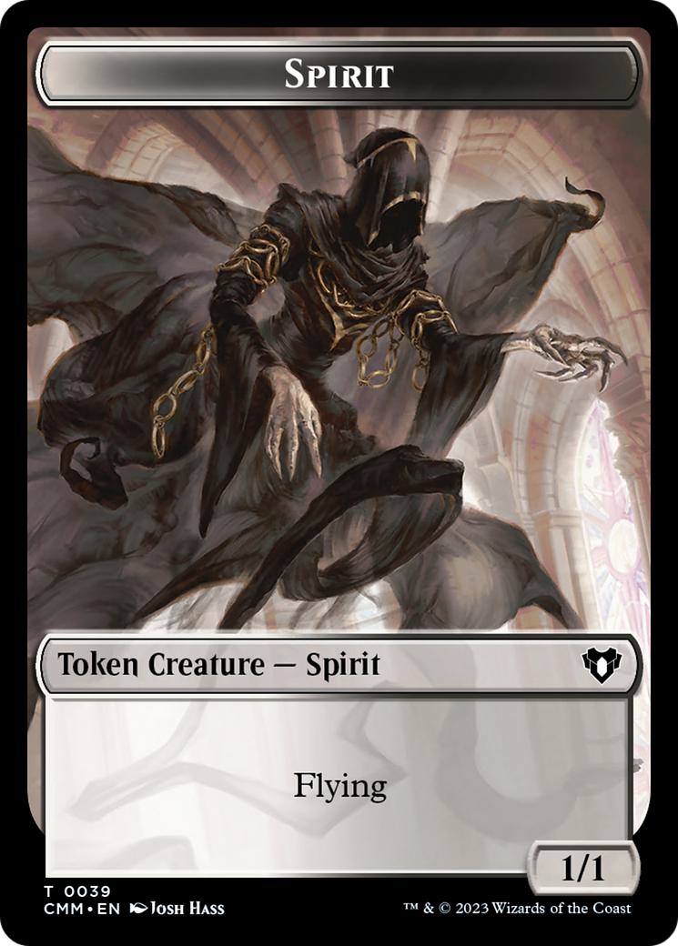 Kor Soldier Token (08) // Spirit Token (39) [Commander Masters: Tokens] [Non-Foil]