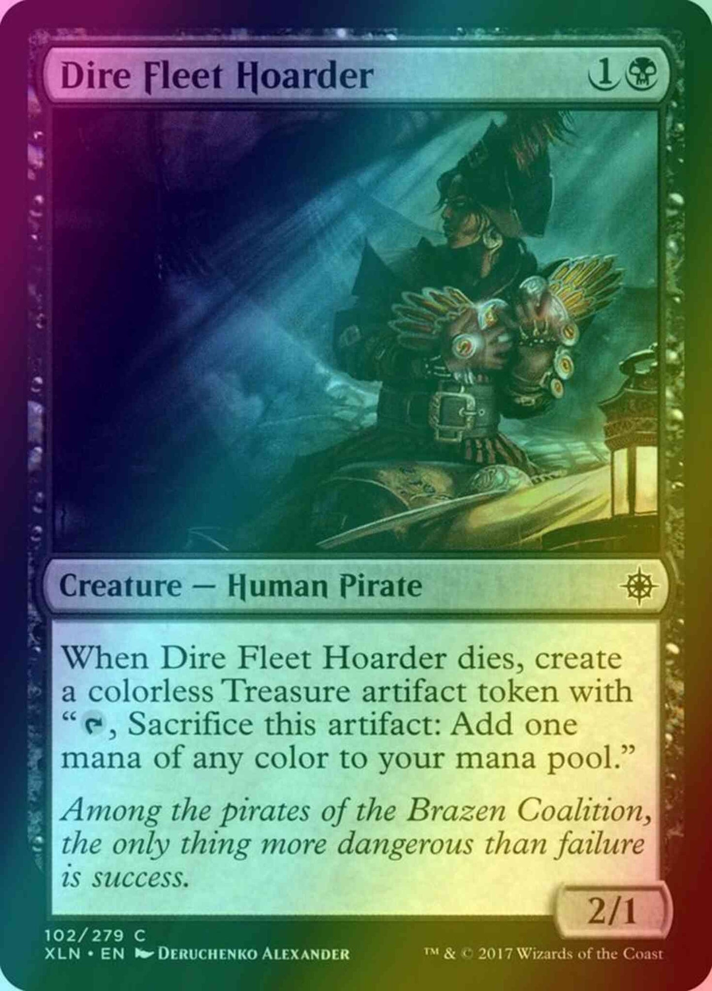 Dire Fleet Hoarder [102] [Ixalan] [Foil]