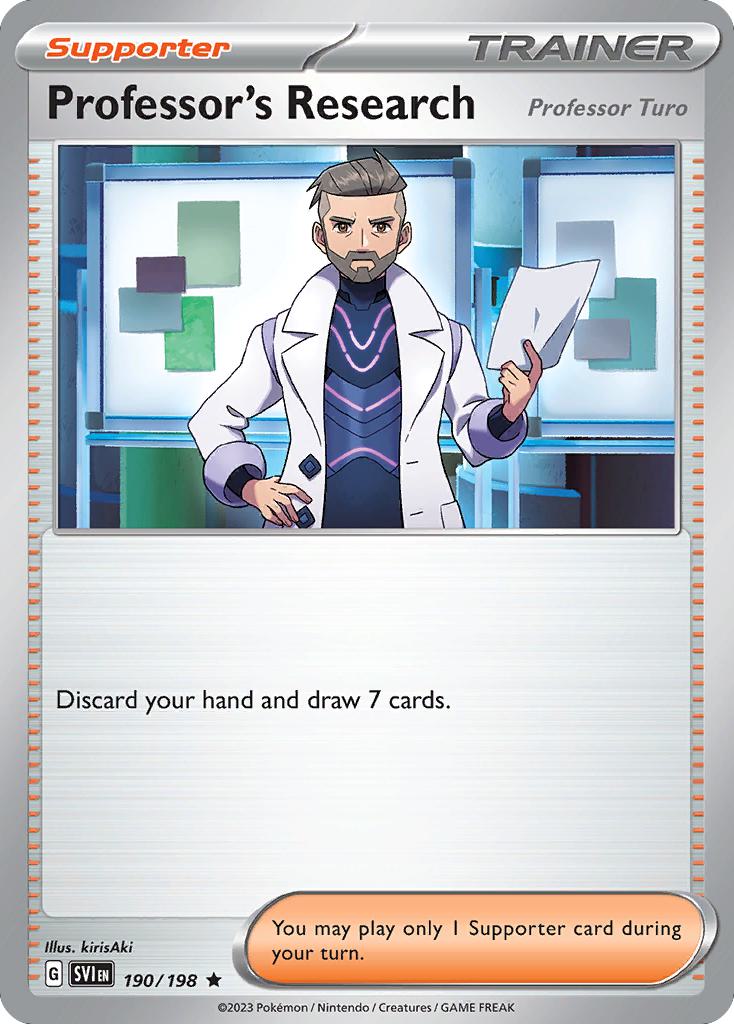 Professor's Research - Professor Turo - 190/198 - Rare [sv01-190] [Holo]