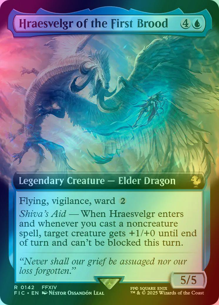 Hraesvelgr of the First Brood [142] [Extended Art] [FINAL FANTASY: Commander] [Foil]