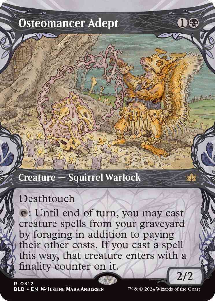 Osteomancer Adept [312] [Woodland Showcase] [Bloomburrow] [Foil]