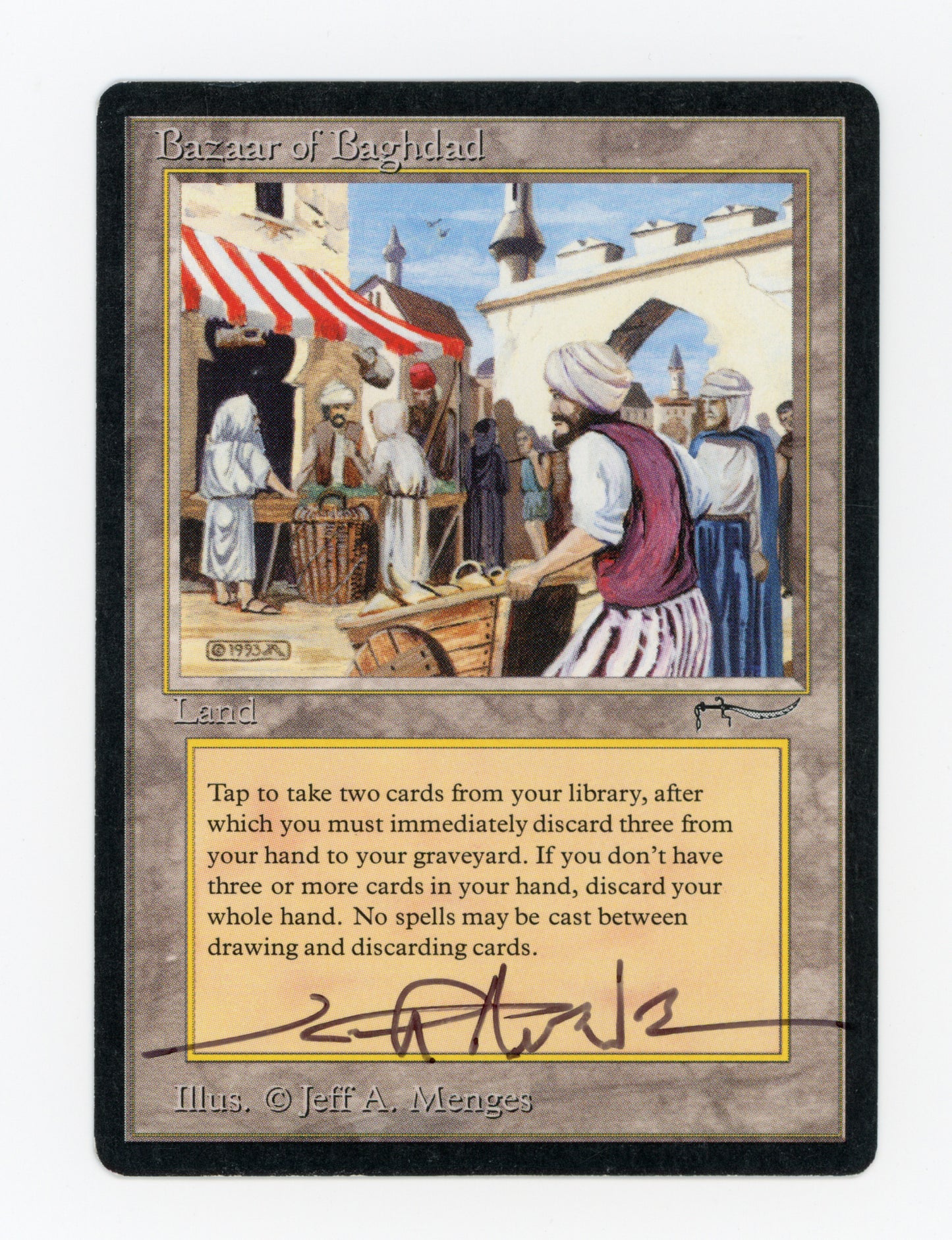 Bazaar of Baghdad — Signed — ID 18579