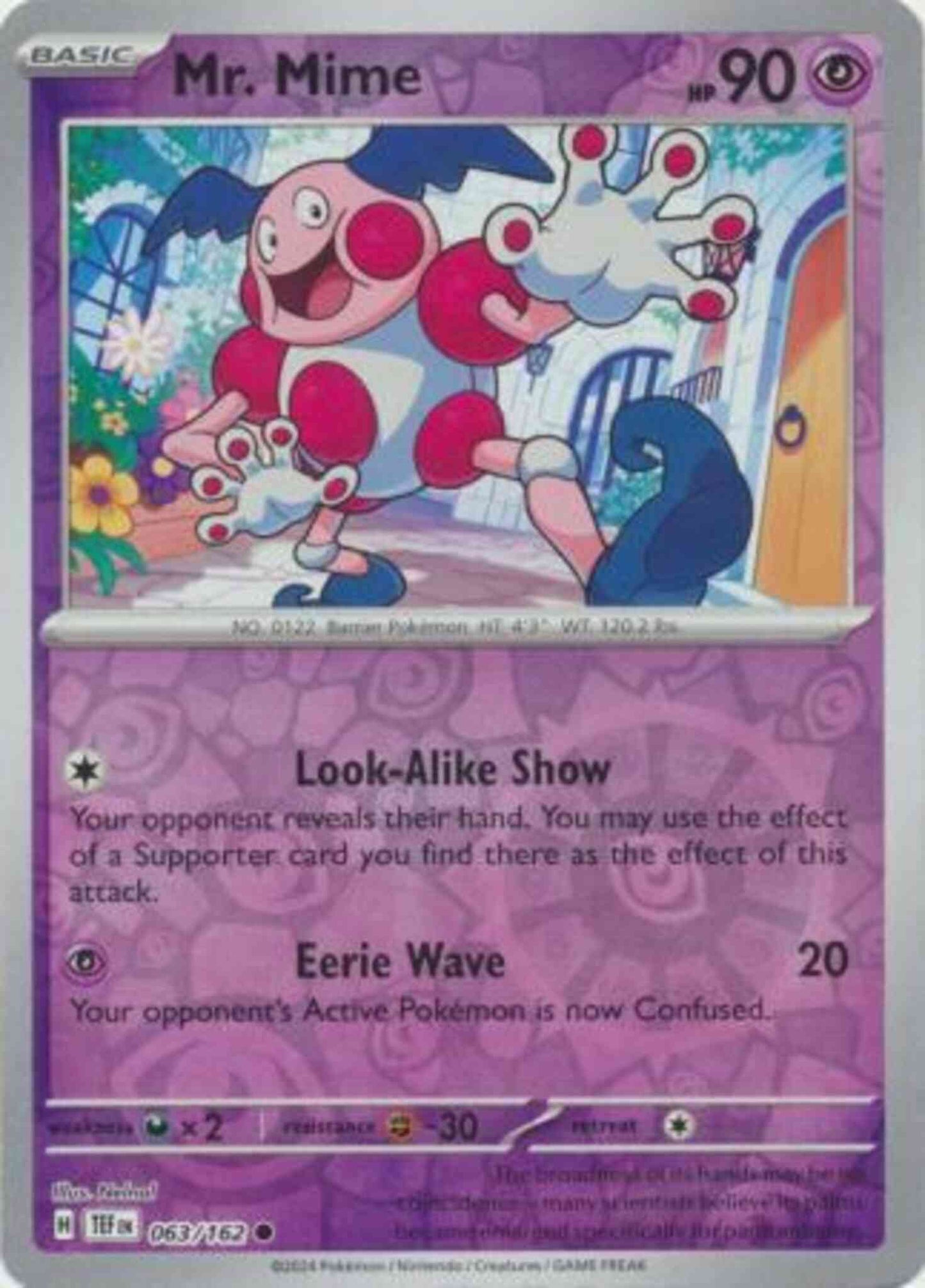 Mr. Mime - 063/162 - Common [sv05-063] [Reverse Holo]