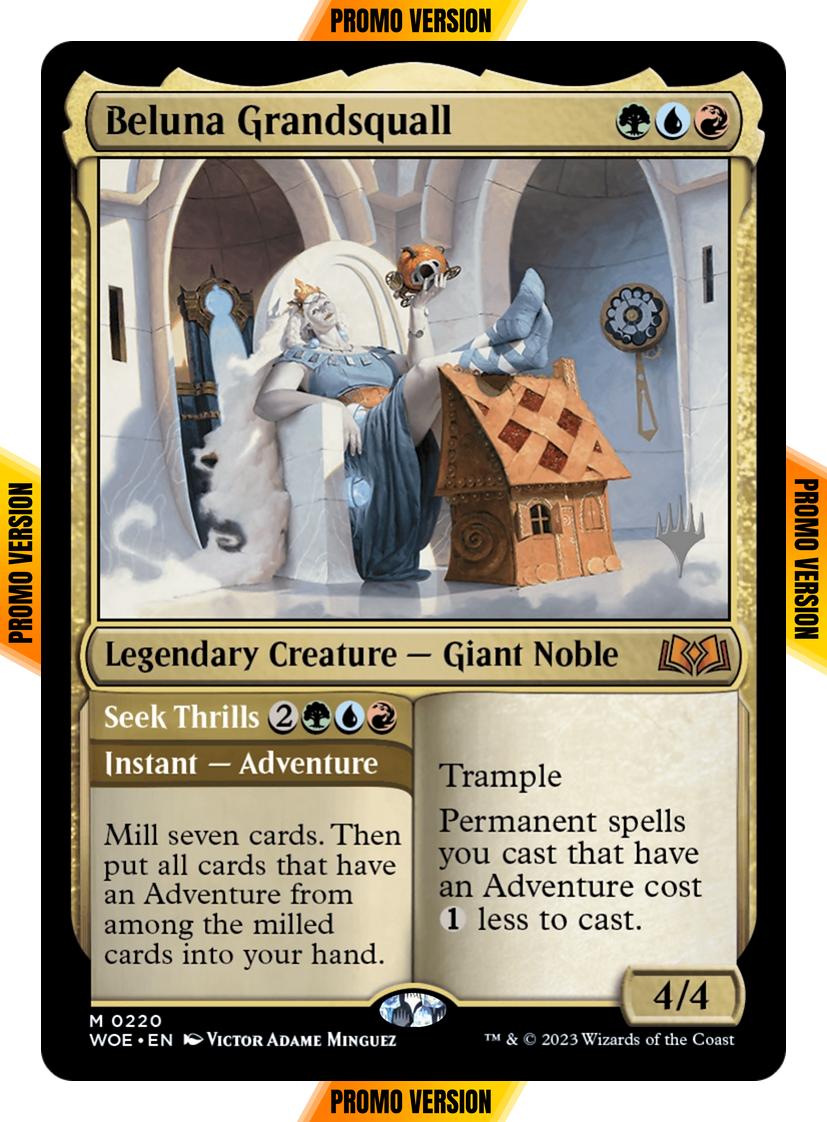 Beluna Grandsquall // Seek Thrills [220p] [Promo Pack] [Wilds of Eldraine: Promos] [Non-Foil]