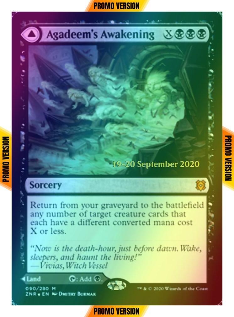 Agadeem's Awakening // Agadeem, the Undercrypt [Prerelease] [90s] [Zendikar Rising Promos] [Foil]