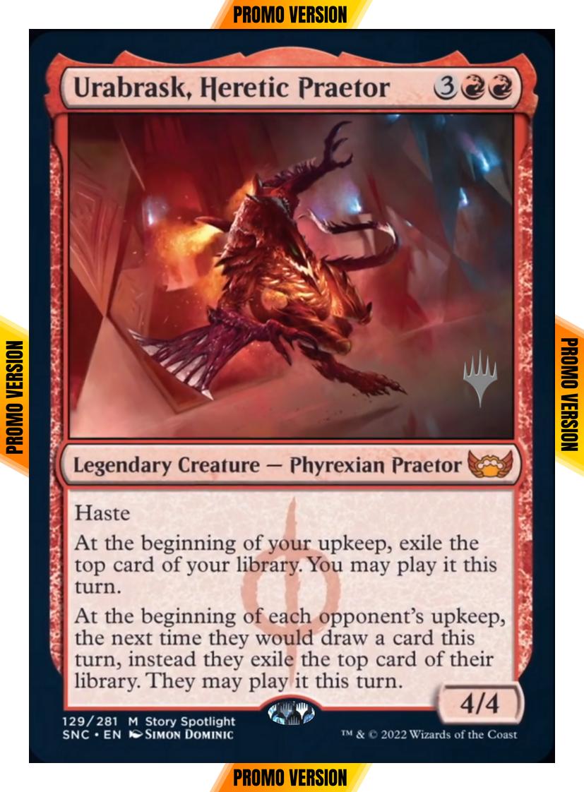 Urabrask, Heretic Praetor [Promo Pack] [129p] [Streets of New Capenna: Promos] [Non-Foil]