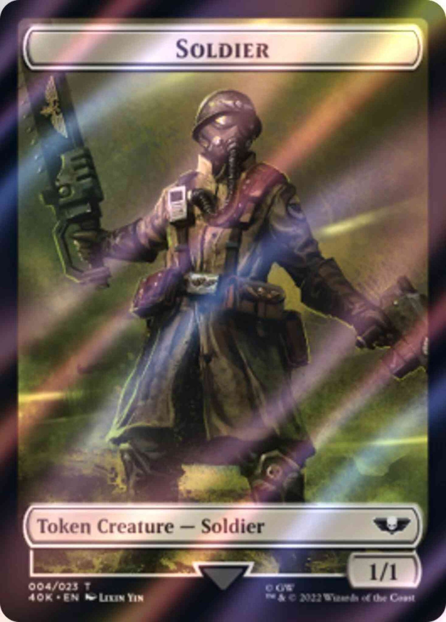 Soldier Token (04) // Vanguard Suppressor Token (10) [Universes Beyond: Warhammer 40,000: Tokens] [Surge Foil]