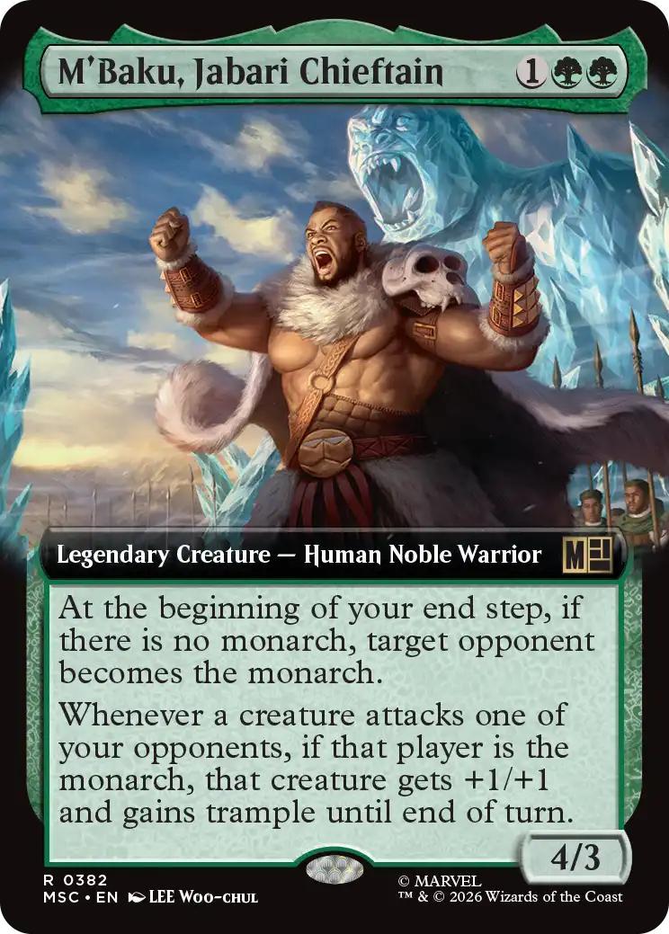 M'Baku, Jabari Chieftain [382] [Extended Art] [Marvel Super Heroes: Commander] [Non-Foil]
