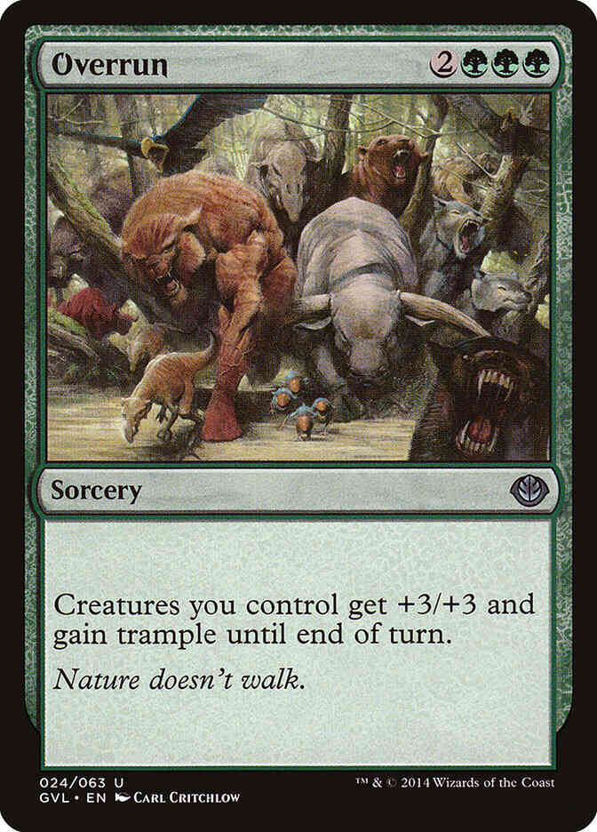 Overrun [24] [Duel Decks Anthology: Garruk vs. Liliana] [Non-Foil]