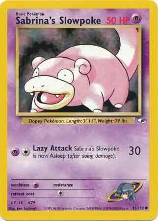 Sabrina's Slowpoke - 95/132 - Common - Unlimited [gym1U-95] [Non-Holo]