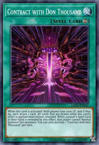 Contract with Don Thousand - DUSA-EN041 - Ultra Rare - 1st Edition