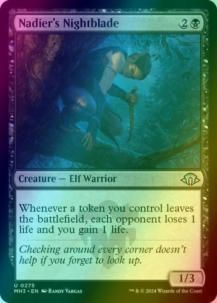 Nadier's Nightblade [275] [Modern Horizons 3] [Foil]