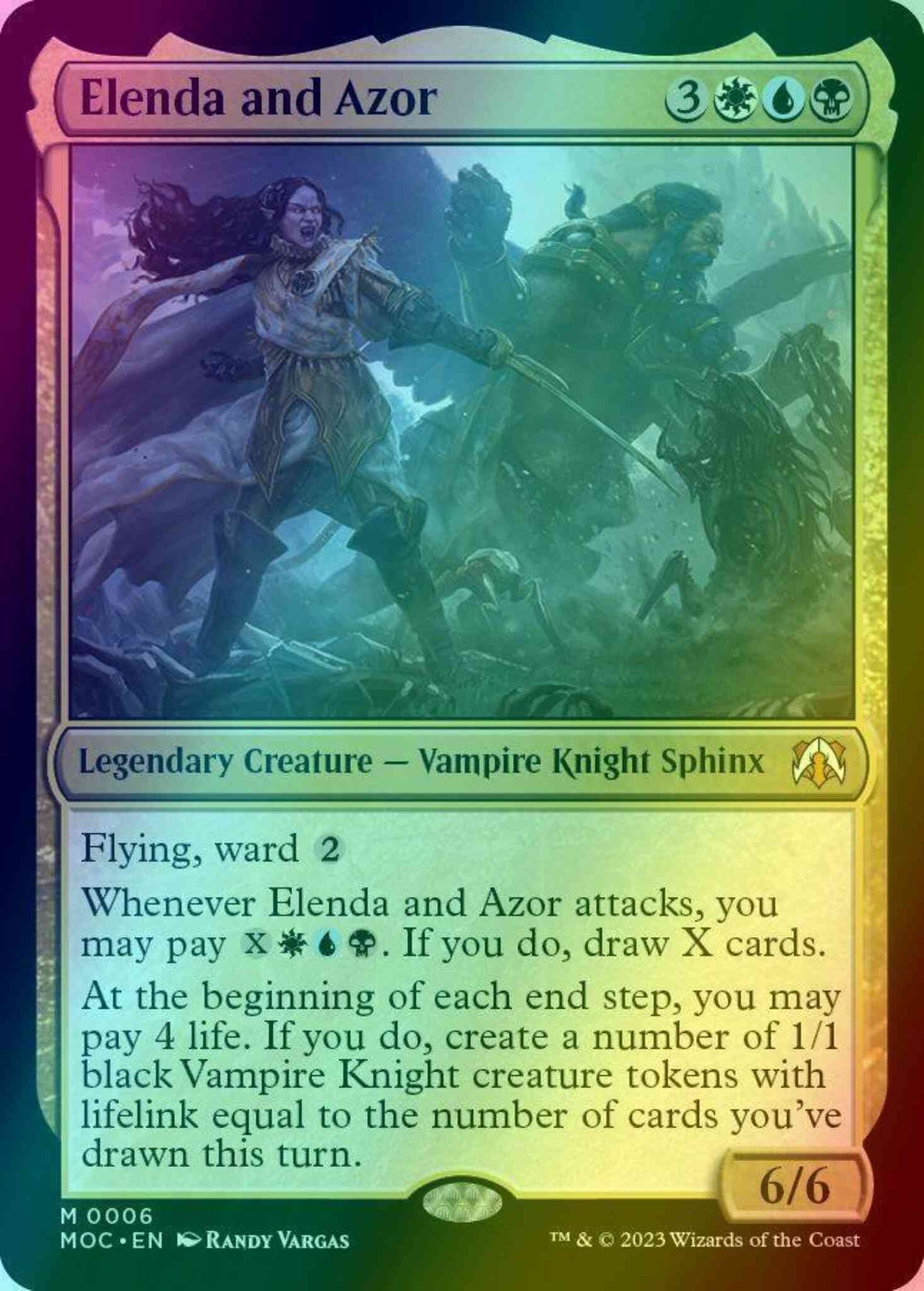 Elenda and Azor [6] [March of the Machine: Commander] [Foil]