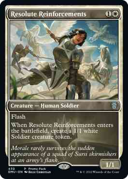 Resolute Reinforcements [430] [Dark Frame Promo Pack] [Dominaria United] [Non-Foil]