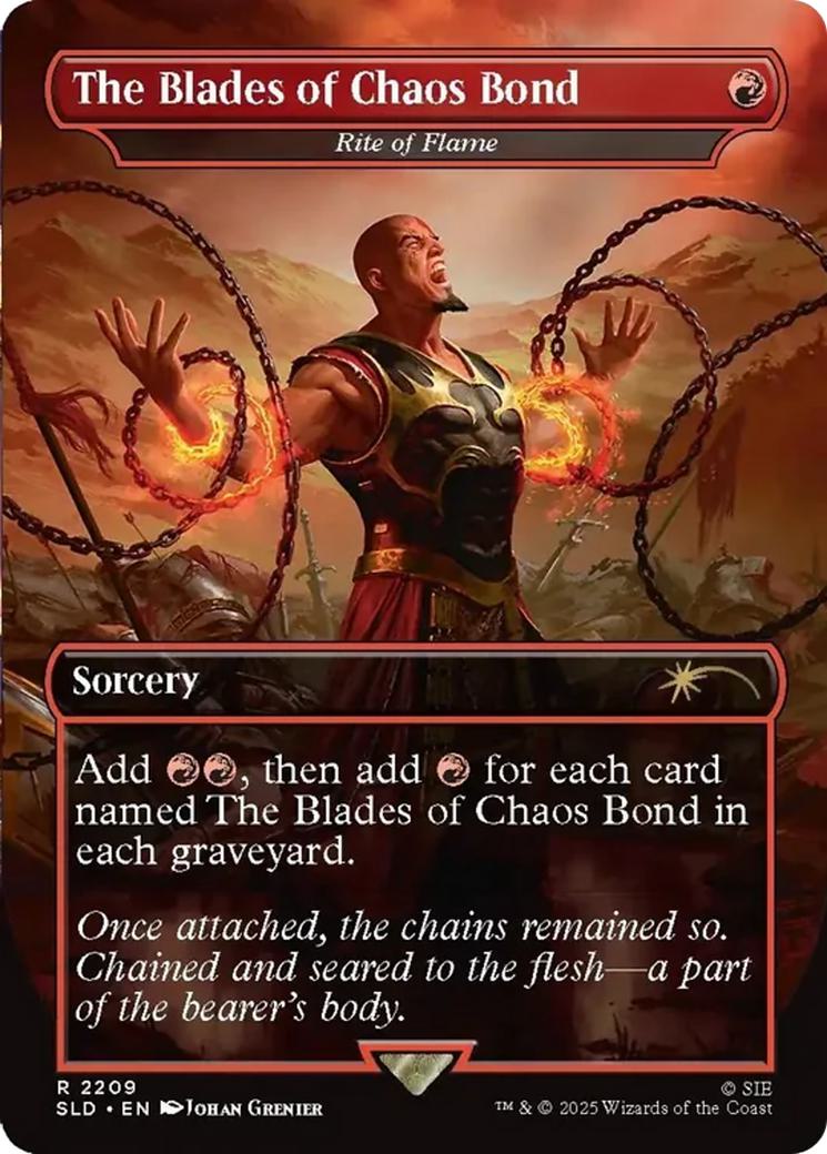 The Blades of Chaos Bond - Rite of Flame [2209] [Borderless] [God of War: Greek] [Secret Lair Drop] [Non-Foil]