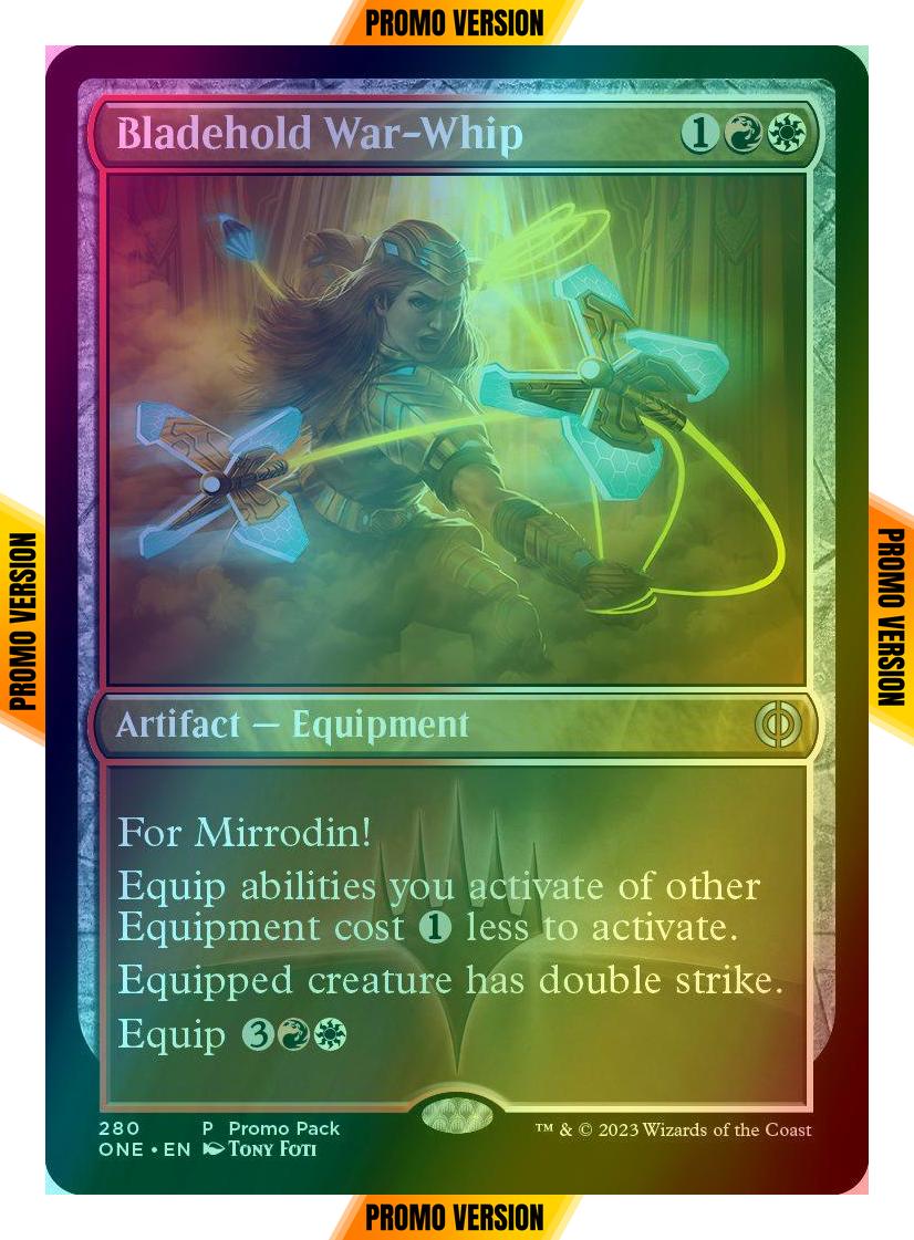 Bladehold War-Whip [280] [Dark Frame Promo Pack] [Phyrexia: All Will Be One] [Foil]