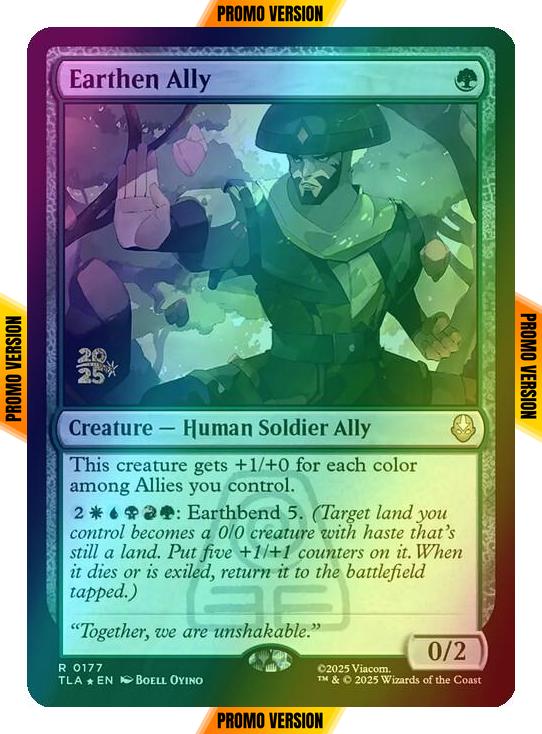 Earthen Ally [177s] [Prerelease] [Avatar: The Last Airbender: Promos] [Foil]