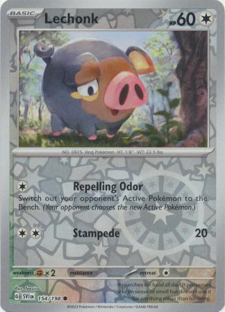 Lechonk - 154/198 - Common [sv01-154] [Reverse Holo]