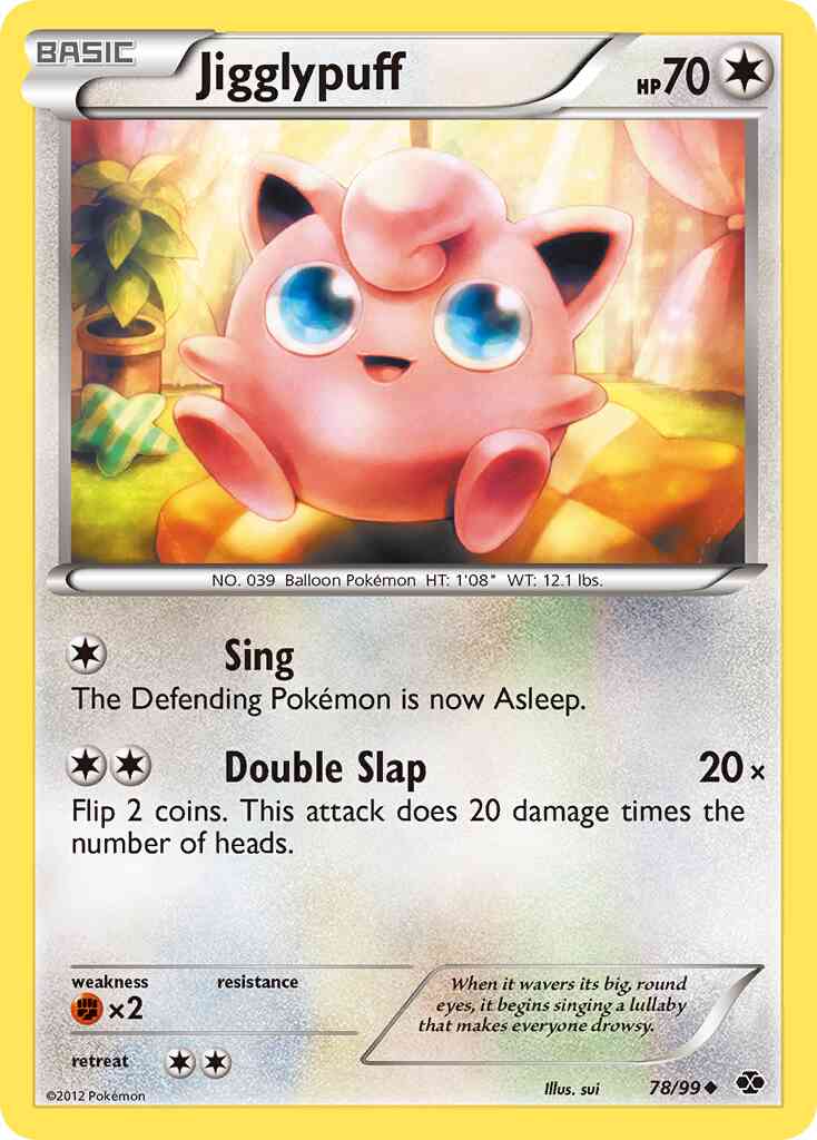Jigglypuff - 78/99 - Uncommon [bw4-78] [Non-Holo]