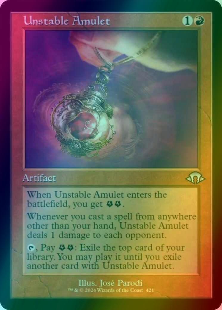 Unstable Amulet [421] [Retro Frame] [Modern Horizons 3] [Foil]