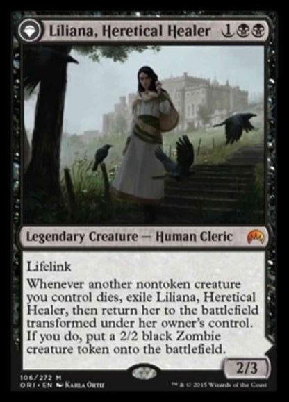 Liliana, Heretical Healer // Liliana, Defiant Necromancer [106] [Magic Origins] [Non-Foil]