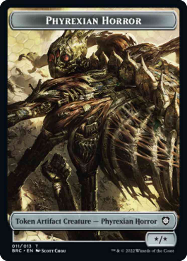 Phyrexian Horror Token (11) // Servo Token (13) [The Brothers' War: Commander: Tokens] [Non-Foil]