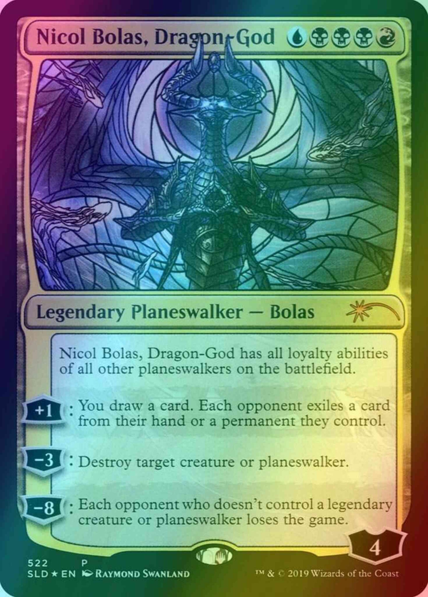 Nicol Bolas, Dragon-God [0522] [Stained Glass] [Secret Lair Drop] [Foil]
