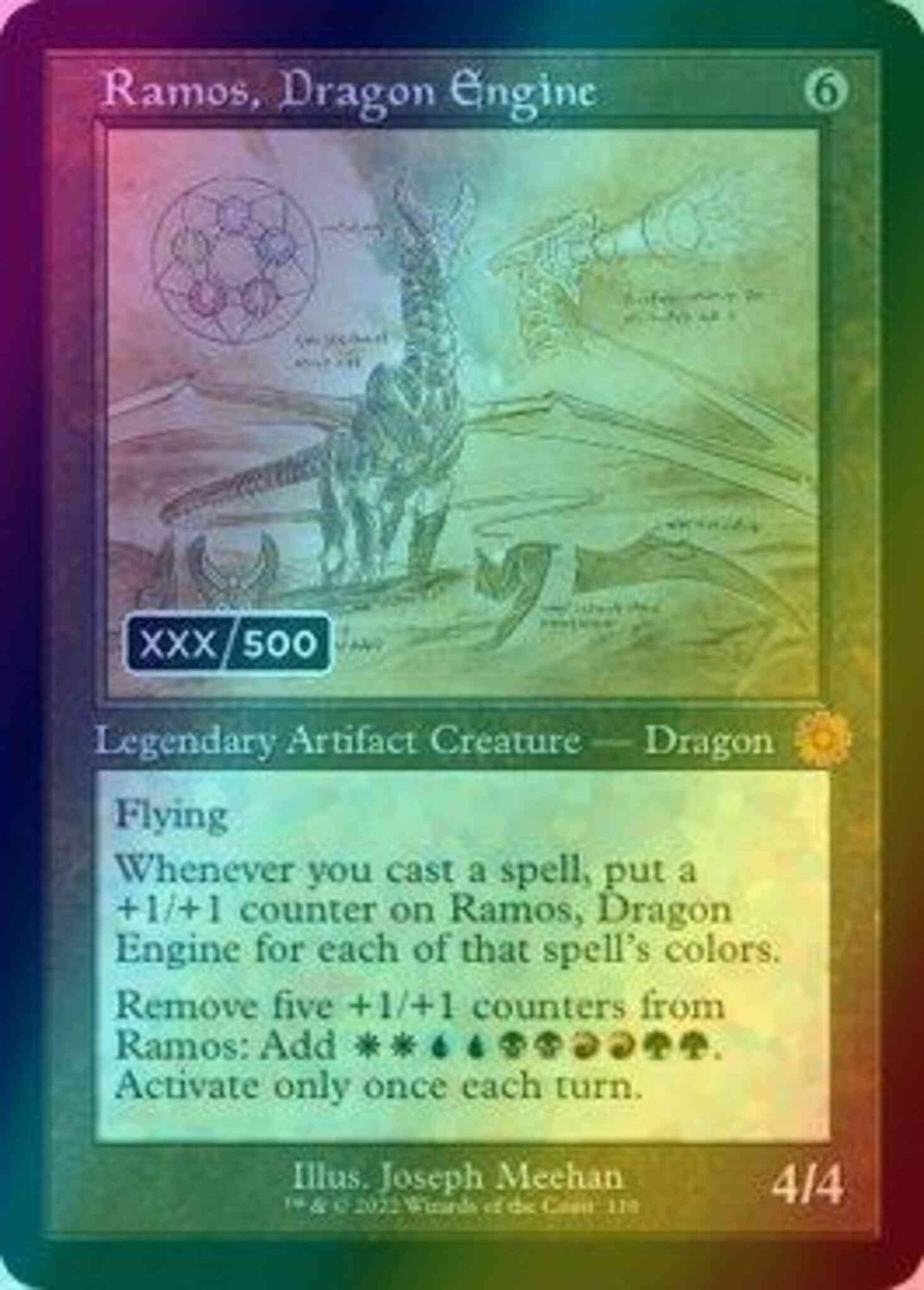 Ramos, Dragon Engine - Serial Numbered [110z] [Retro Frame] [Schematic] [The Brothers' War Retro Artifacts] [Foil]