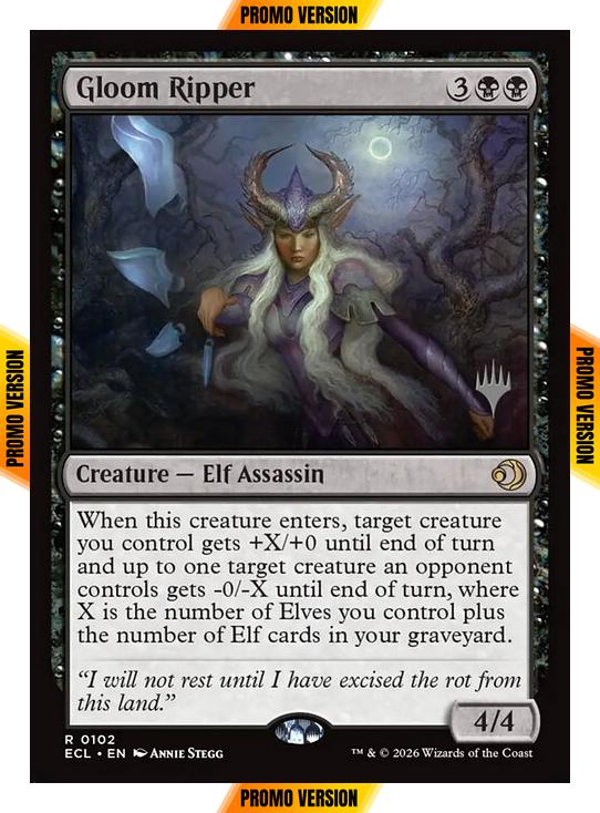 Gloom Ripper [102p] [Promo Pack] [Lorwyn Eclipsed: Promos] [Non-Foil]