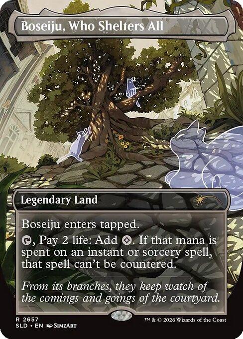 Boseiju, Who Shelters All [2657] [Borderless] [Witch's Familiar] [Secret Lair Drop] [Non-Foil]