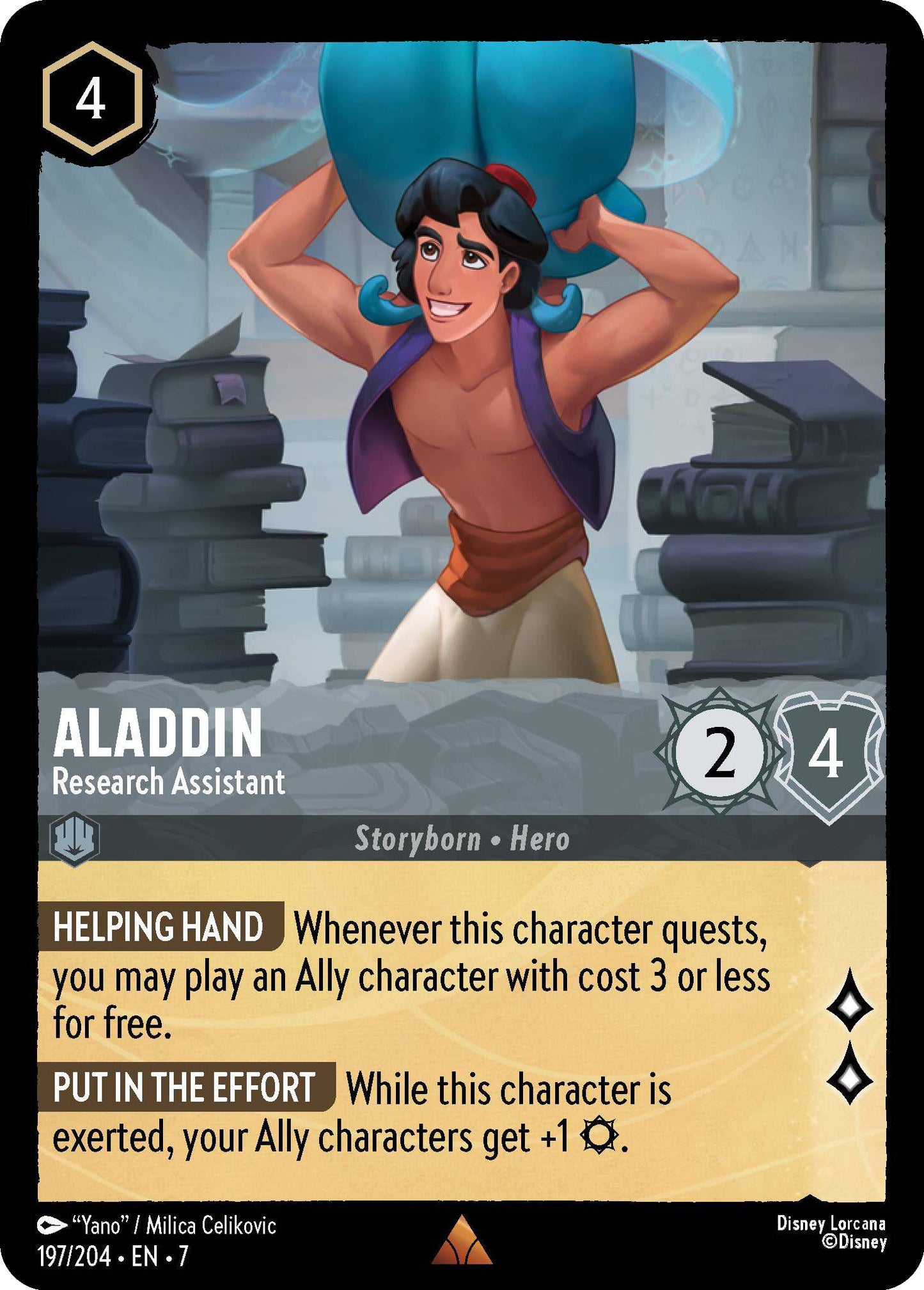 Aladdin - Research Assistant - 197/204 [Archazia's Island] [Non-Foil]