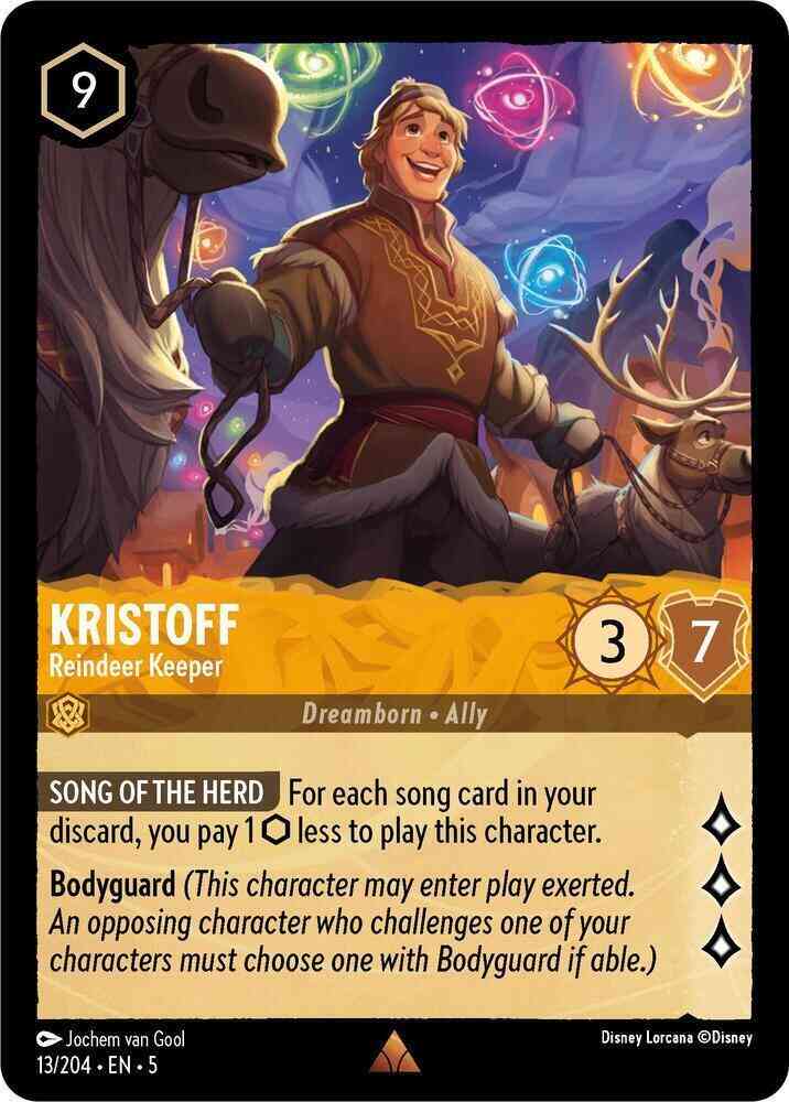 Kristoff - Reindeer Keeper - 13/204 [Shimmering Skies] [Non-Foil]