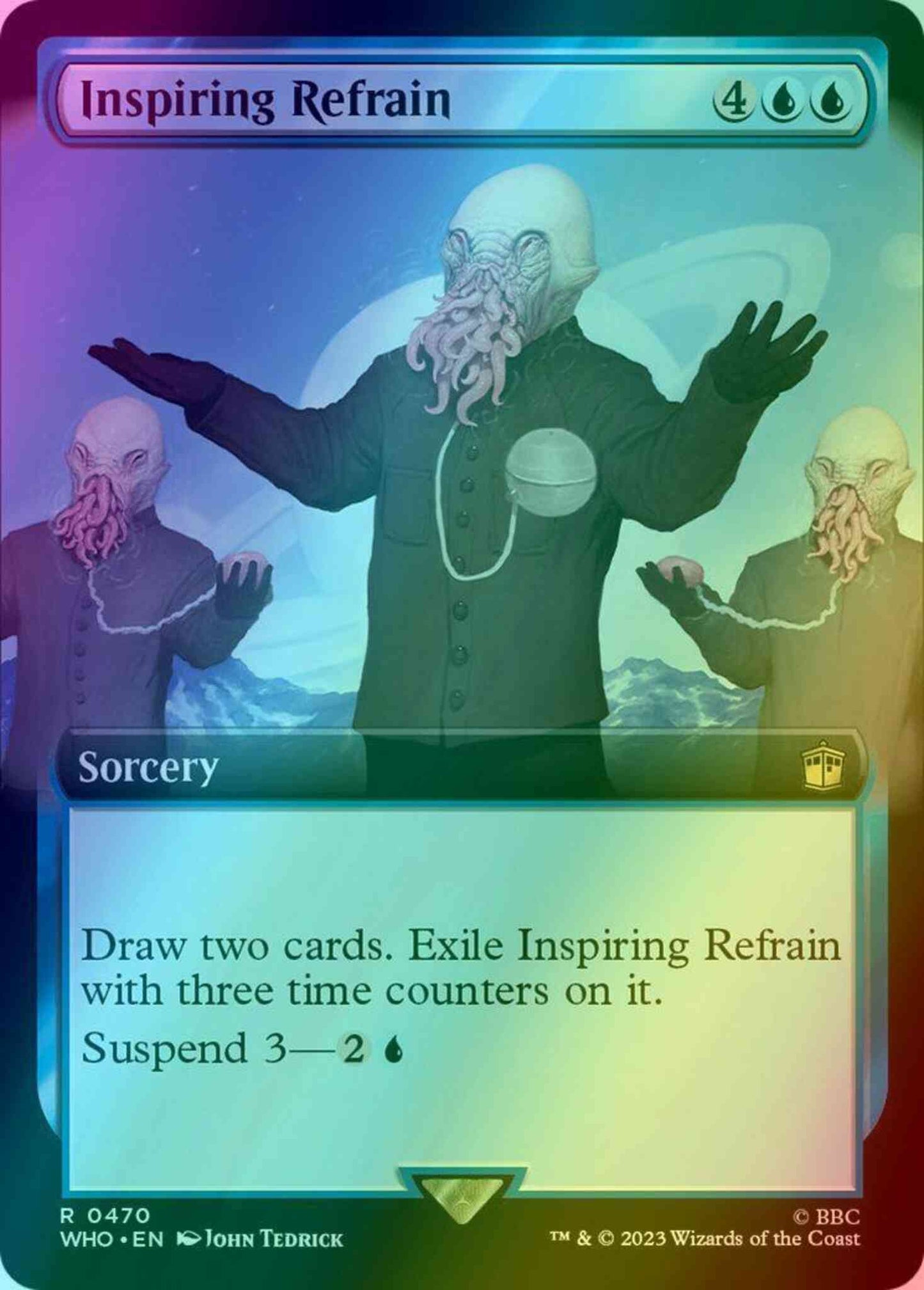Inspiring Refrain [470] [Extended Art] [Universes Beyond: Doctor Who] [Foil]